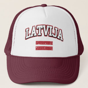 Latvija Flag Trucker Hat