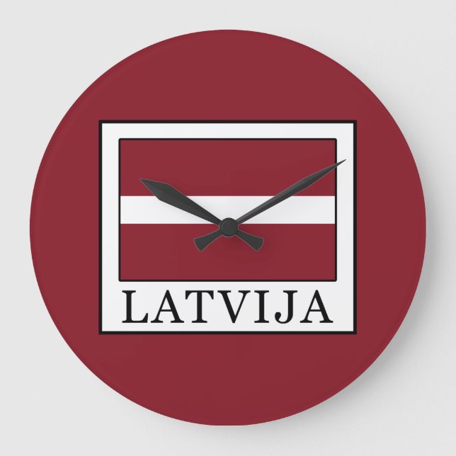 Latvija Large Clock (Front)
