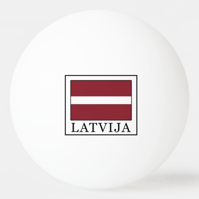 Latvija Ping Pong Ball (Front)