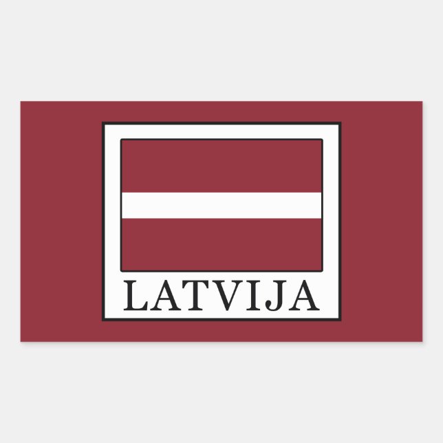 Latvija Rectangular Sticker (Front)
