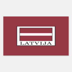 Latvija Rectangular Sticker