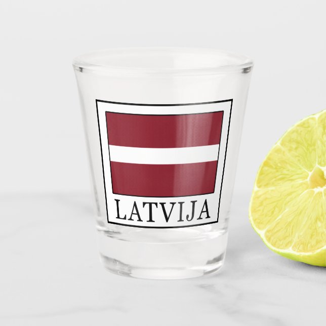 Latvija Shot Glass (Front)