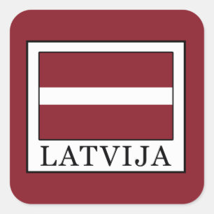 Latvija Square Sticker