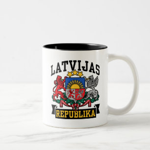 Latvijas Republika Two-Tone Coffee Mug