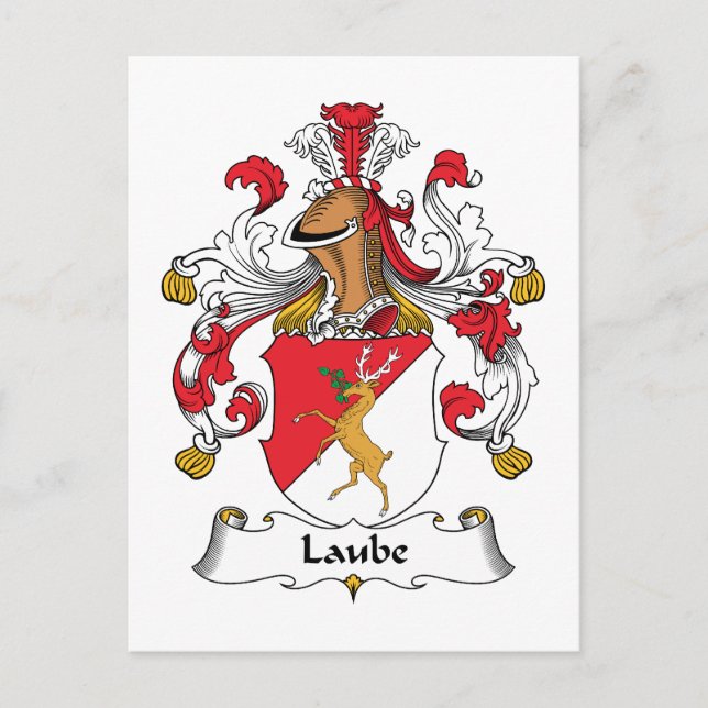 Laube Family Crest Postcard (Front)