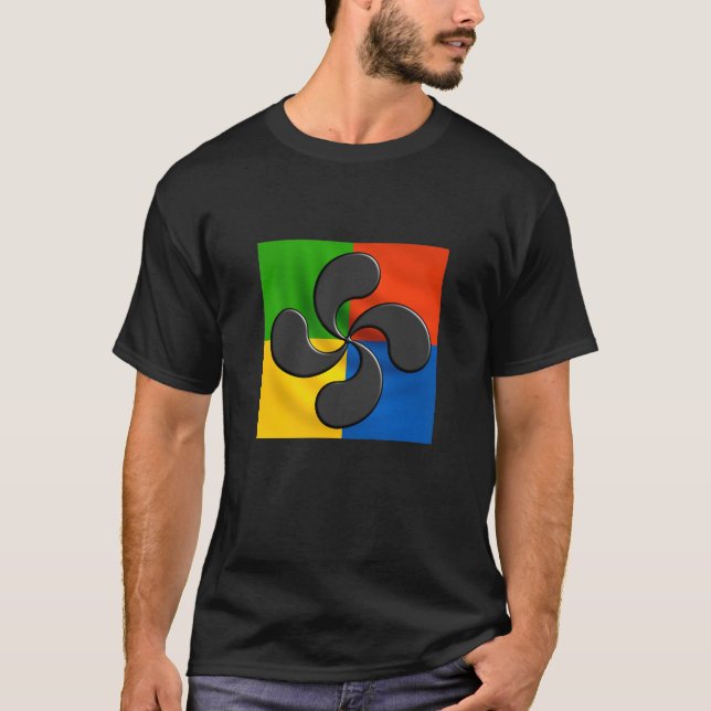 laubur, Basque cross T-Shirt (Front)