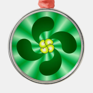 Lauburu Baskenkreuz Basque cross Metal Ornament