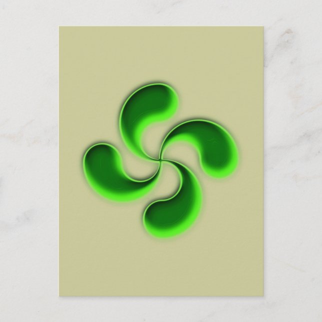 lauburu baskisches Kreuz basque cross Postcard (Front)