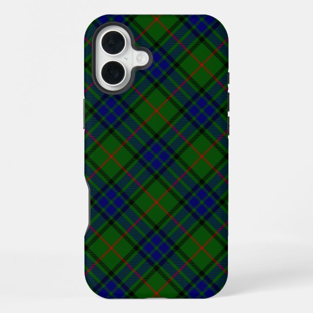 Lauder tartan blue green plaid iPhone case (Back)