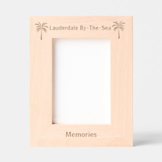 Lauderdale By-The-Sea Florida Laser Engraved frame