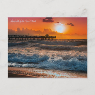 Lauderdale by the Sea, Florida - Splash Walls Postcard