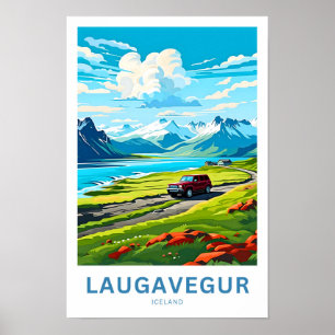 Laugavegur Iceland Travel Print