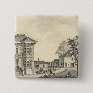 Laugenour residence, Woodland 15 Cm Square Badge