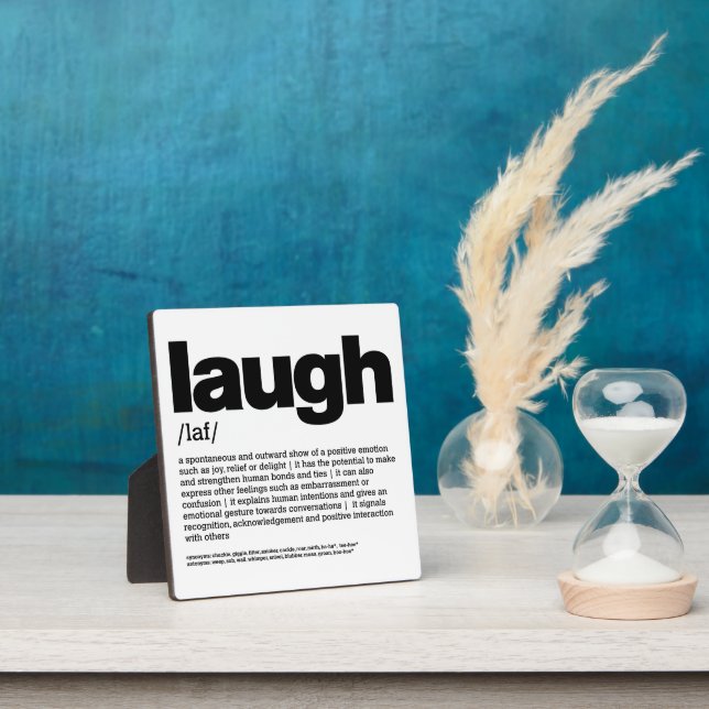 Laugh 2 plaque (Insitu)