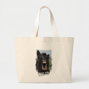 Laugh and Gallop On Large Tote Bag