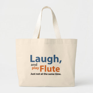 Laugh and Play Flute Large Tote Bag