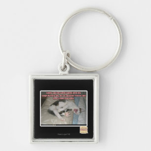 Laugh and the world laughs with you key ring