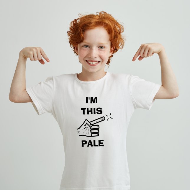 Laugh at yourself joke (I'm this pale) T-Shirt (Creator Uploaded)
