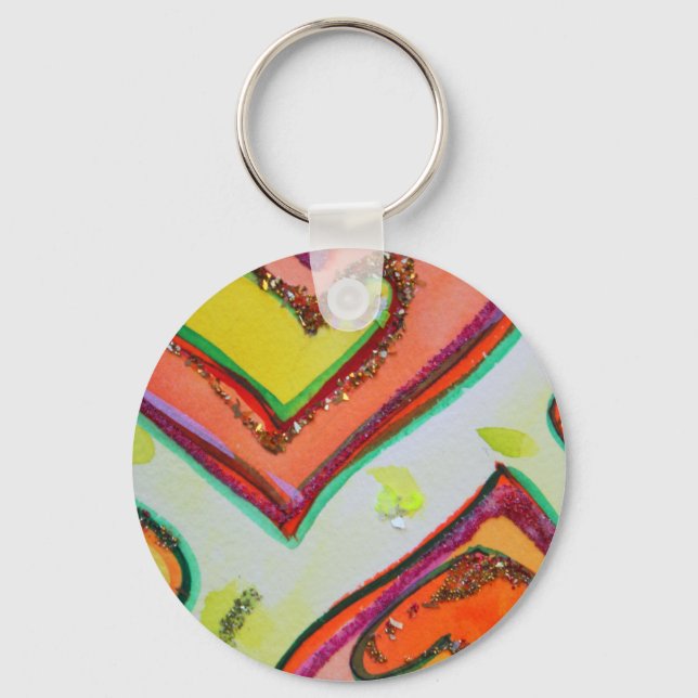 Laugh Hearts Keychain (Front)