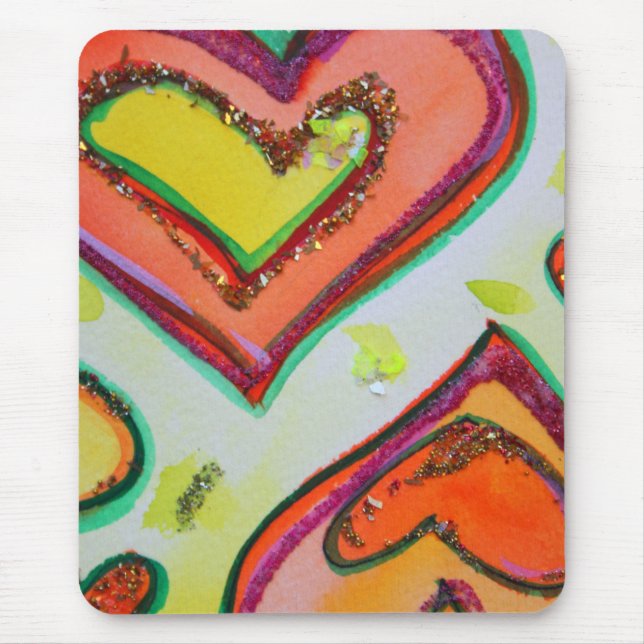 Laugh Hearts Mousepad (Front)