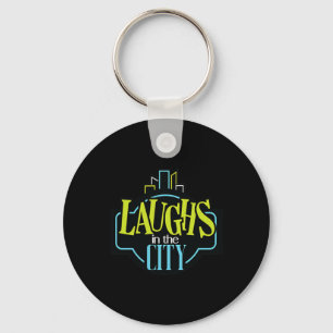 Laugh In The City  Key Ring