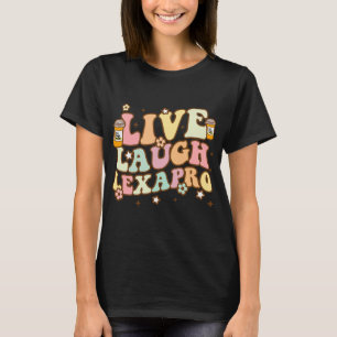 Laugh Lexapro Groovy Mental Health Awareness Thera T-Shirt