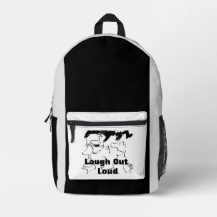 Laugh Out Loud  Printed Backpack