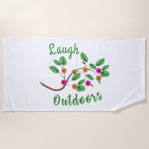 Laugh Outdoors Beach Towel