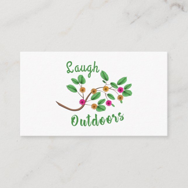 Laugh Outdoors Enclosure Card (Front)