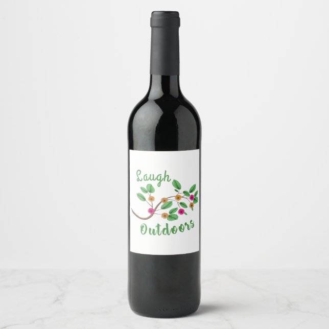 Laugh Outdoors Wine Label (Front)