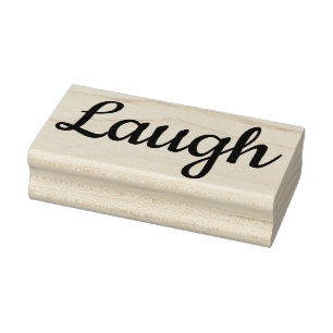 Laugh Rubber Stamp