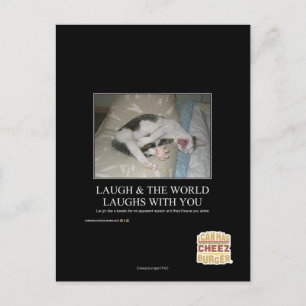Laugh & The World Laughs With You Postcard