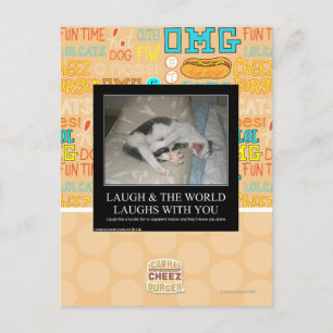 Laugh & The World Laughs With You Postcard