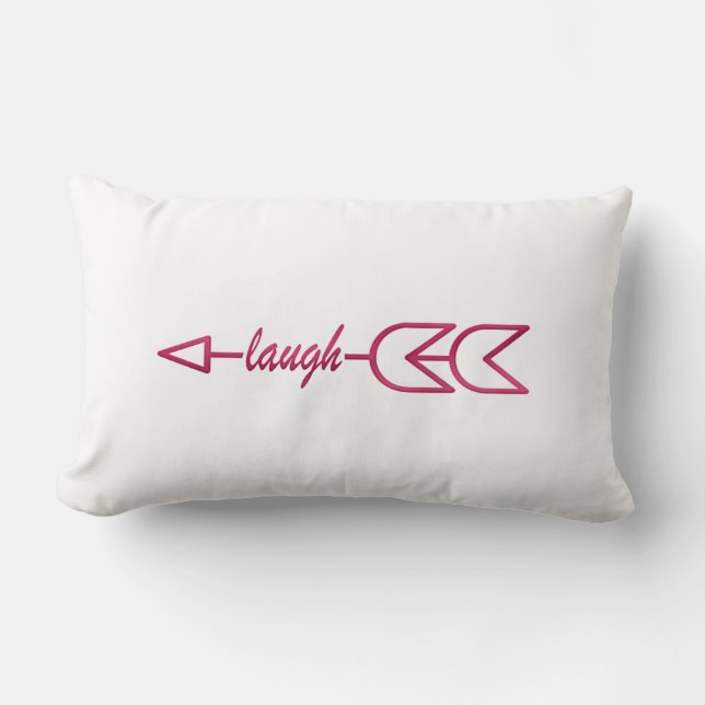 Laugh Throw Pillow (Front)