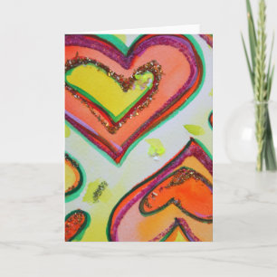 Laugh Two Hearts Greeting Card or Note Cards