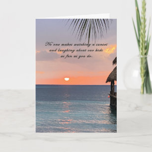 Laughing about our Kids Father's Day Card