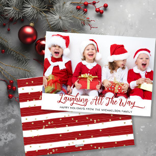 Laughing All The Way Photo Holiday Card