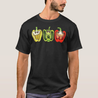 Laughing Bell Peppers Gardener Humour Gardening T-Shirt