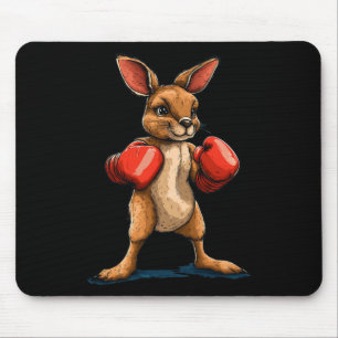 Laughing Boxer Kangaroo For A Fun Fight Vibe  Mouse Pad
