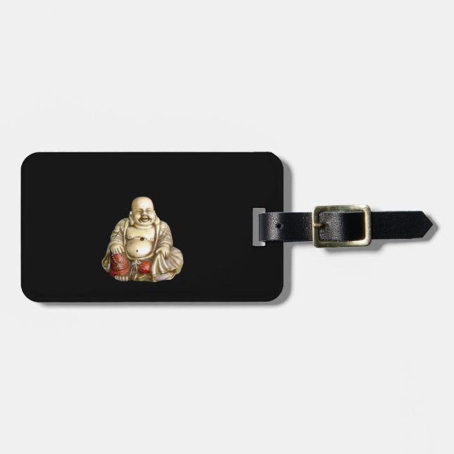 Laughing Buddah Luggage Tag (Front Horizontal)