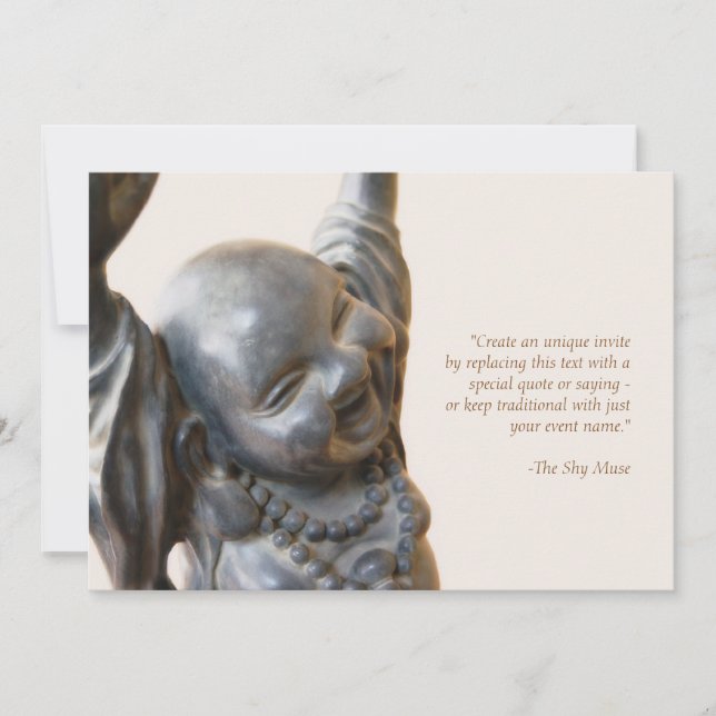 Laughing Buddha Invitation (Front)