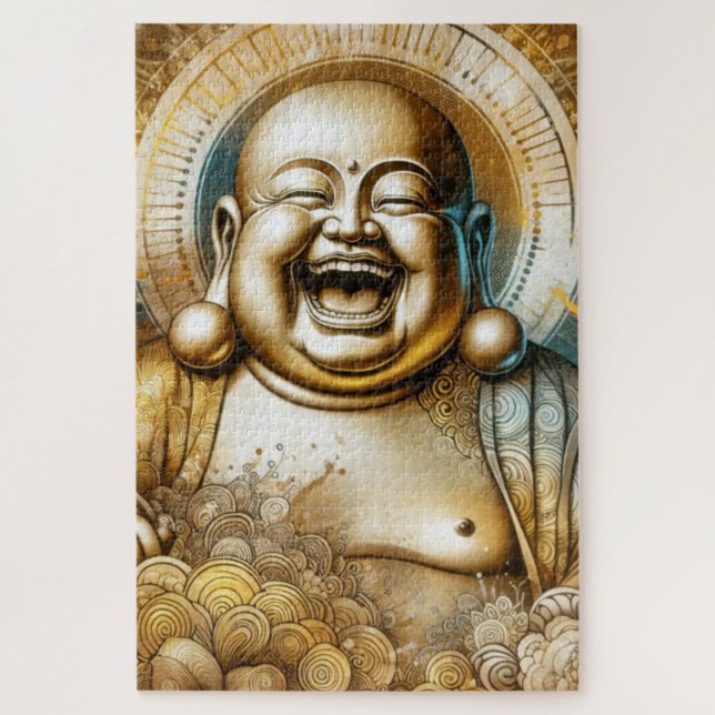 Laughing Buddha Jigsaw Puzzle (Vertical)