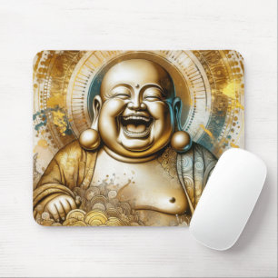 Laughing Buddha Mouse Pad
