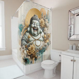 Laughing Buddha Shower Curtain