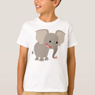 Laughing Cartoon Elephant  Children T-shirt