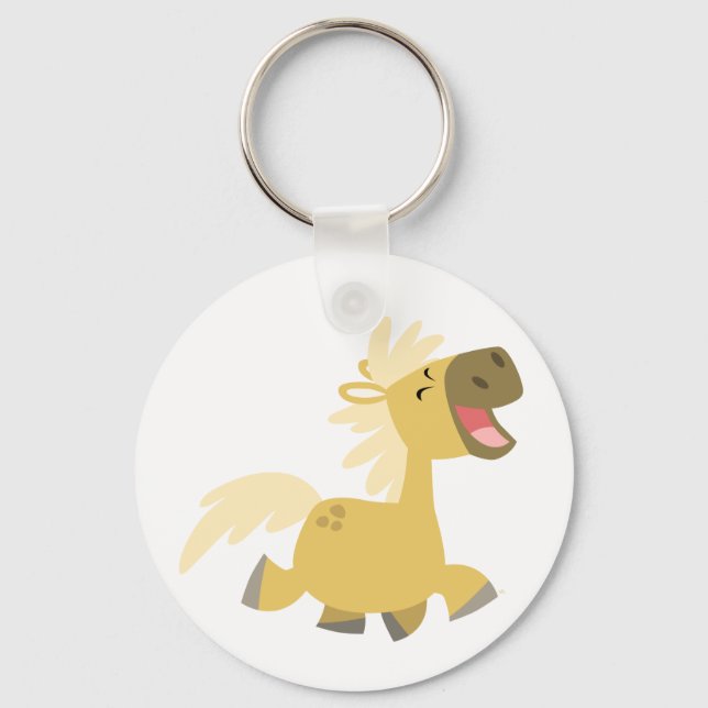 Laughing Cartoon Pony keychain (Front)