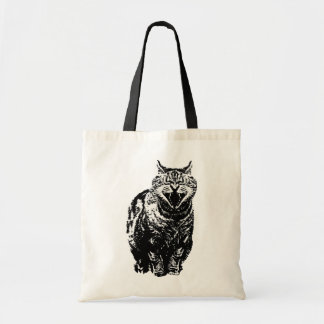 Laughing Cat Budget Tote Bag