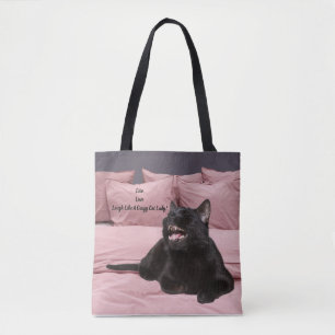 Laughing Cat Tote Bag