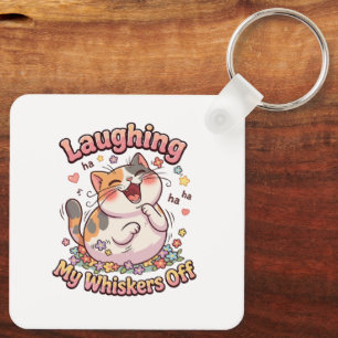 Laughing Cat Whiskers Off Key Ring