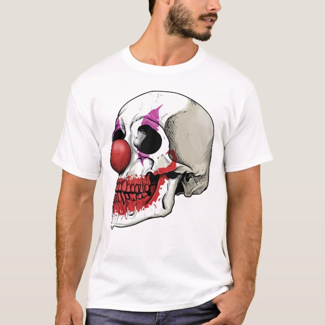 Laughing Clown Skull - Fate Until Death T-Shirt (Front)